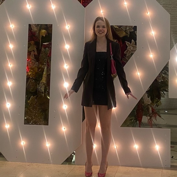 Canton Walker XS Sequin Black Mini Dress - Picture 3 of 3